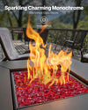 10 lbs Red Fire Pit Glass 3/4 in for Fireplaces Aquariums Gardens