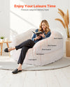 High-Density Memory Foam Bean Bag Chair with Armrests for Ultimate Comfort