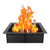 Square Fire Pit Ring Insert for Outdoor Campfire and Bonfires