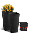 Tall Outdoor Planters Set for Indoor and Outdoor Plants