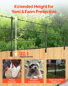 Fence Post Extender Arms for Privacy and Security