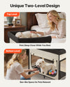 Elevated Pet Lounge Bed with Wheels for Indoor Outdoor