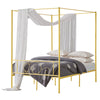 Canopy Bed Frame with Noise-Free Design and Customization Options