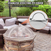Tight Mesh Fire Pit Spark Guard with Handle for Easy Use and Assembly