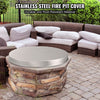 27 in Stainless Steel Fire Pit Cover Mesh Lid for Fire Pits and Fireplaces