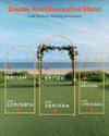 Metal Wedding Arch Backdrop Stand Set for Events and Decor