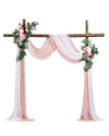 21ft Drape Kit with Handmade Silk Flowers for Wedding Arch Decoration