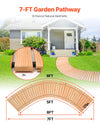 Wooden Garden Pathway Roll Out Walkway for Backyard