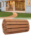 96 in L x 17 in W Roll Out Wooden Walkway for Gardens Patios Beaches Events