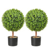 Artificial Boxwood Ball Planter Set for Garden Decoration
