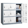 9 Door Metal Locker with Ventilation and Anti-Tip Kit for Secure Storage