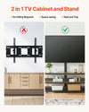 TV Stand with Built-In Mount, 32-75 in, 4 Outlets, 2 USB Ports, Easy Assembly