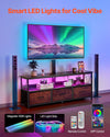 TV Stand with Mount and Storage for Living Room