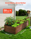 Deep Galvanized Raised Garden Bed for Vegetables