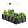 6 ft x 3 ft x 1.4 ft Metal Raised Garden Bed with 14 Panels and Hardware