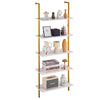 Ladder Shelf Bookcase with Open Storage for Home
