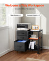Mobile File Cabinet with Drawers for Office Storage