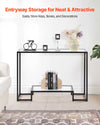 Glass Console Table for Entryway and Living Room