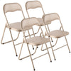 Folding Chair with Padded Seat and Backrest, 350 lb Capacity, Compact Design