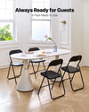 Folding Chair with Padded Seat and Backrest, 350 lb Capacity, Compact Design