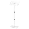 15.75 x 12.01 in Acrylic Podium Stand with Adjustable Desktop for Events