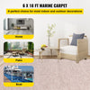 6 x 18 ft Light Brown Premium Marine Carpet 0.18 in Thick for Indoor & Outdoor Use
