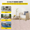 6 x 29.5 ft Light Brown Premium Marine Carpet 0.18 in Thick for Indoor & Outdoor Use