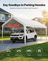 10x20 Ft Portable Garage Carport Instant Shelter for Outdoor Storage