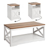 Farmhouse Coffee Table Set with Storage for Living Room