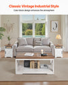 Farmhouse Coffee Table Set with Storage for Living Room
