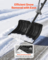 Lightweight Snow Shovel with Assist Handle for Driveway