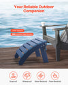 Adirondack Folding Ottoman Footrest for Patio and Poolside