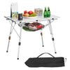 Adjustable Folding Camping Table for BBQ and Travel