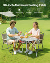 Adjustable Folding Camping Table for BBQ and Travel