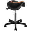 Adjustable Saddle Stool Chair with Wheels for Salon and Clinic