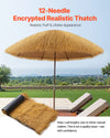 12-Needle Artificial Thatch Roof 1.6 x 19.7 ft for Garden and Interior Design