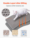 24x15 in Waterproof Non-Slip Double Layer Cat Litter Mat for Easy Cleaning and Versatile Use