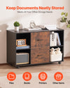 Mobile Wooden File Cabinet for Home Office