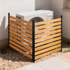 Weather-Tough Wood Privacy Fence 3 Panel for AC Units, Trash Cans, and Pool Equipment