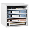 Literature Organizer with Adjustable Shelves for Office and Classroom