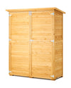 Weather Resistant Large Wooden Outdoor Storage Shed with Galvanized Roof