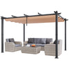 Outdoor Retractable Pergola with Canopy for Patio