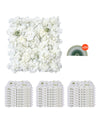 24 Panels 37.5 sq. ft. Artificial Flower Wall Set for Indoor and Outdoor Use