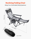 Reclining Camping Chair for Patio and Beach