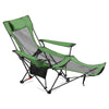 52.36 in Seated 65.3 in Reclined Folding Lounger Chair with Cup Holder and Footrest