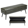 Storage Ottoman Bench for Entryway and Living Room