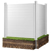 50 in x 50 in Vinyl Privacy Fence Panels Set for Outdoor Use