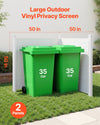 50 in x 50 in Vinyl Privacy Fence Panels Set for Outdoor Use