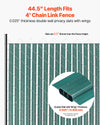 10' Chain Link Fence Slats 82 Count with 3 Bottom Locking Channels for Privacy
