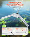 30ft Nylon Rope, Adjustable Width 20-37in Aquatic Weed Cutter